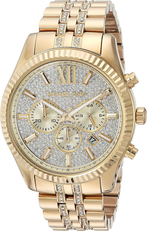 gold michael kors men watches|gold mk watch for men.